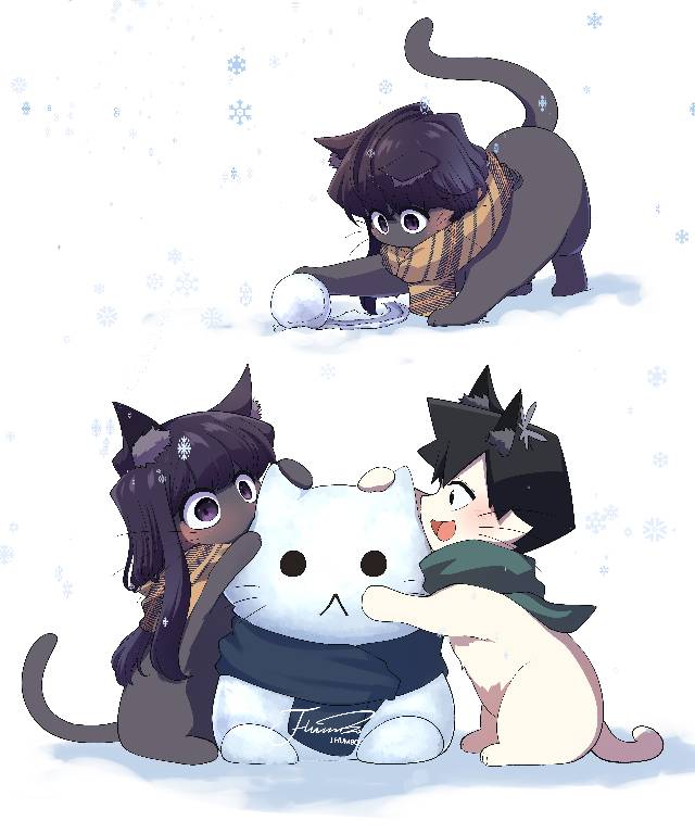 transforming into a cat, 古见硝子, 古见同学有交流障碍症, Komi Can't Communicate, Hitohito Tadano, Hitohito Tadano/Shouko Komi