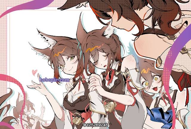 一张少女,停云,Tingyun,崩坏：星穹铁道,小女孩,狐耳绘画图片