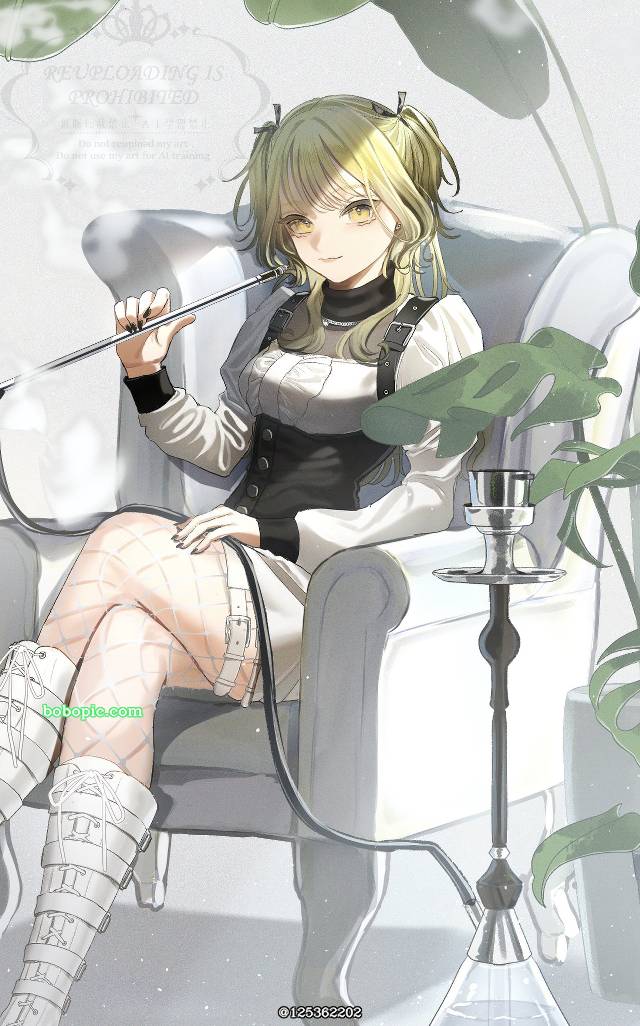 一张金发,一次创作,shisha,美少女,小女孩绘画图片
