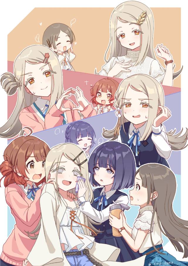 China Kuramoto, Misuzu Hataya, Ume Hanami, Gakuen IDOLM@STER, Hiro Shinosawa