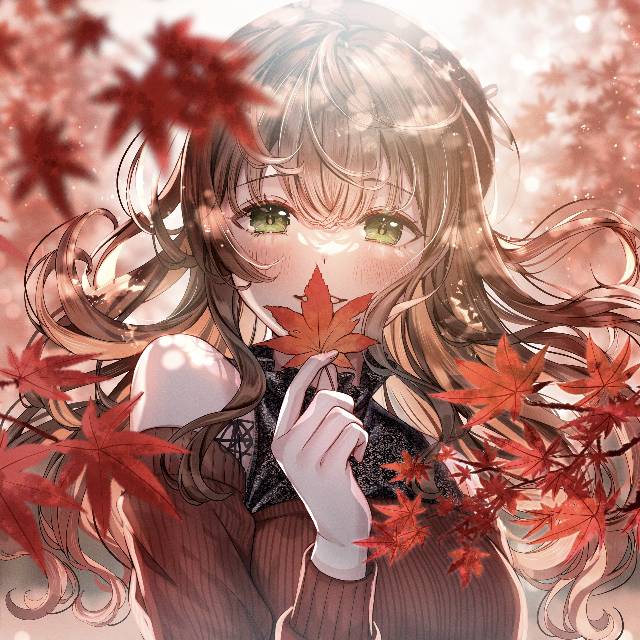 autumn, autumn leaves, 女孩子, 原创