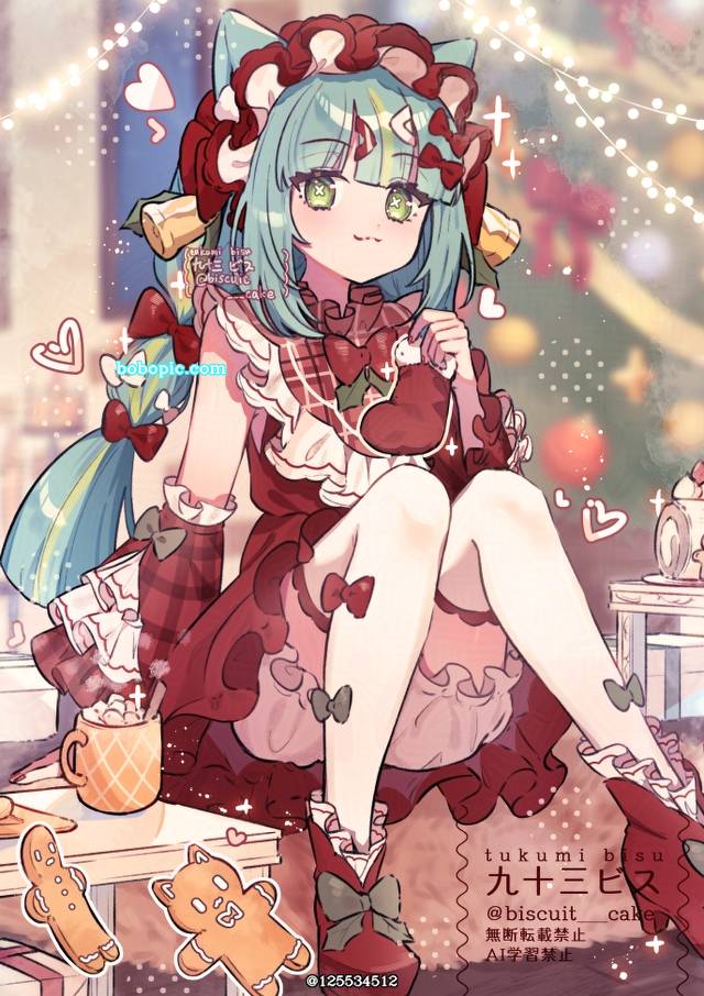 一张兽耳,猫耳,小女孩绘画图片