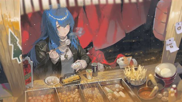 一张小女孩绘画图片