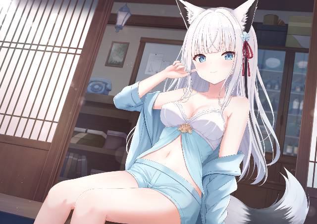 女孩子, fox ears, 原创