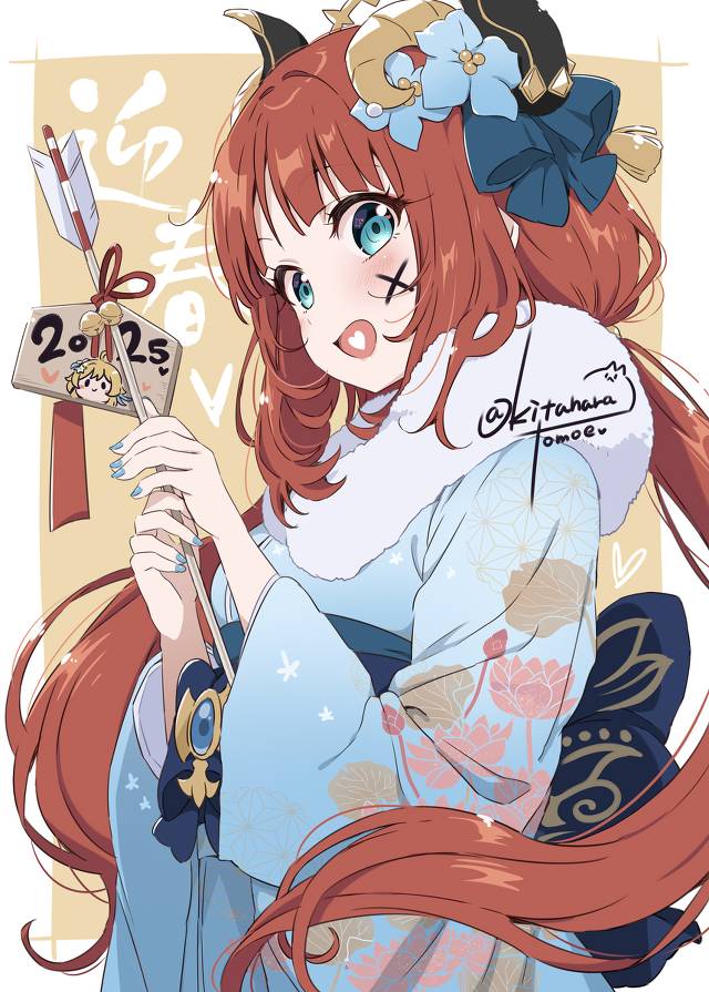 Genshin Impact, 妮露, 和服, New Year, Nilou, kimono, 原神1000收藏