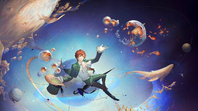 sky, marine life, original works, young boy, 男孩子, universe