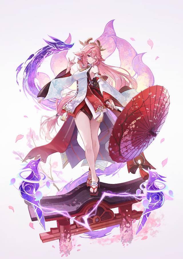 Genshin Impact, Guuji Yae, Ayane Sakura