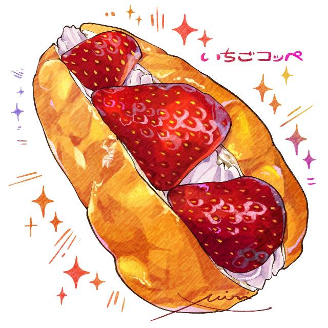一张美食,食物插画绘画图片