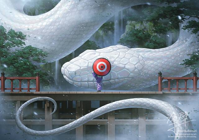 原创, giant creatures, snake, 蛇眼伞, snake, snake, snake