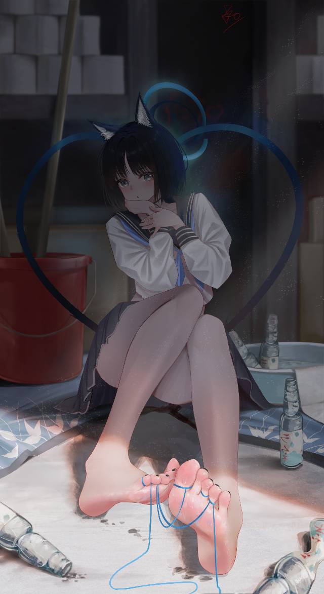 小女孩,桐生桔梗,脚底,腿,赤脚图片