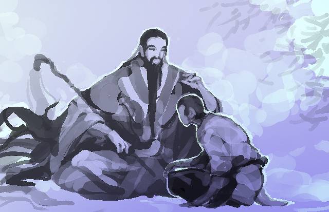 一张菩提祖师,孙悟空,西游记绘画图片