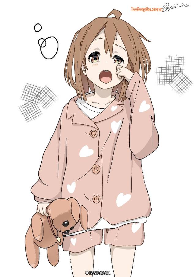 一张小女孩,平泽唯,轻音少女绘画图片