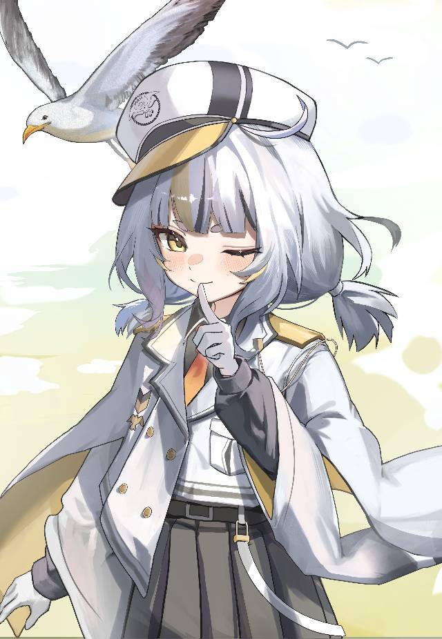 虚拟主播, young girl, 抛媚眼