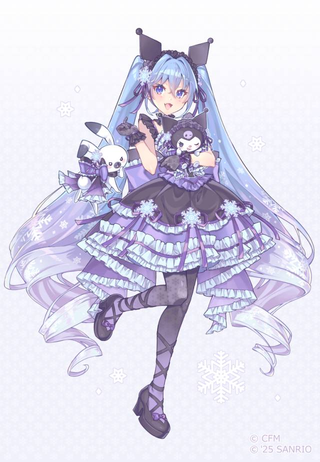 初音未来, Kuromi, sanrio, 雪未来, VOCALOID 500收藏