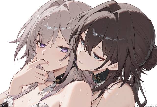 一张TheHerta,黑塔,崩坏：星穹铁道,RuanMei,Herta,百合绘画图片