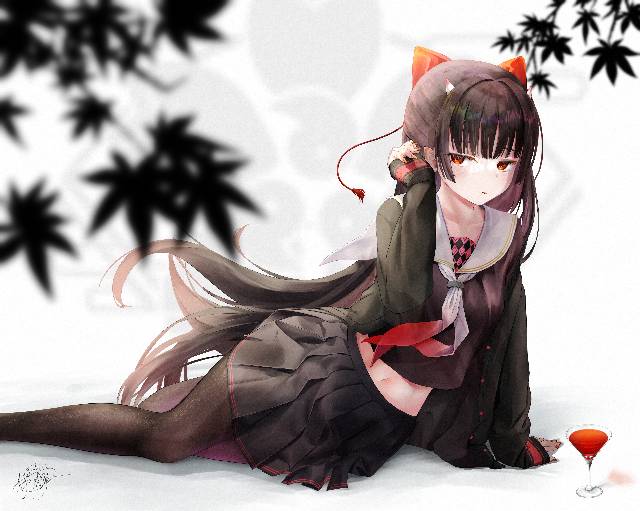女孩,小女孩,少女,碧蓝航线,酒匂图片