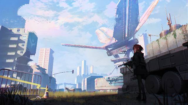 小女孩,少女,少女前线,风景图片