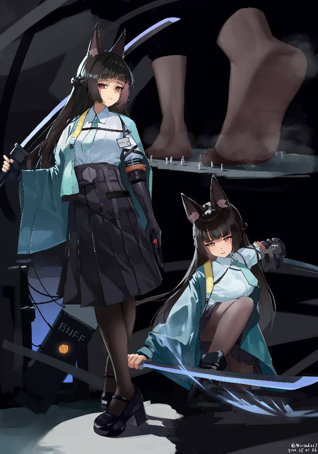 Zenless Zone Zero, 着袜足底, 黑丝袜, 巨大化妹子, Miyabi Hoshimi, Zenless Zone Zero 500+ Bookmarks