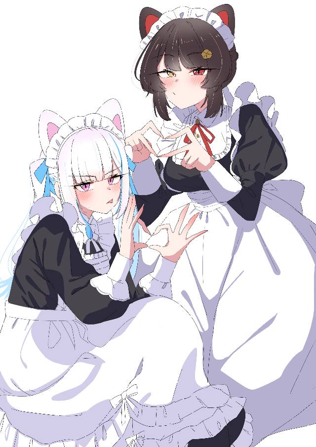 彩虹社, 虚拟主播, 戌亥床, 莉泽·赫露艾斯塔, Inui fanart, Helesta fanart, 女孩子, Virtual Youtuber 100+ bookmarks