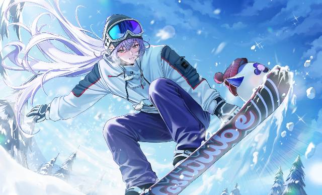 Hoshirube Sho, snowboard, 彩虹社