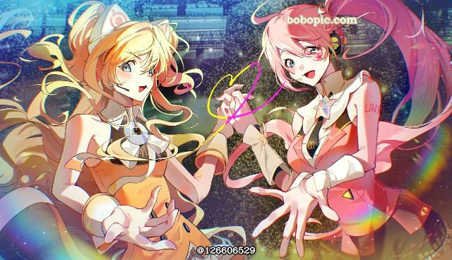 一张vocaloid,少女,粉色头发,马尾,SeeU,小女孩,UNI绘画图片