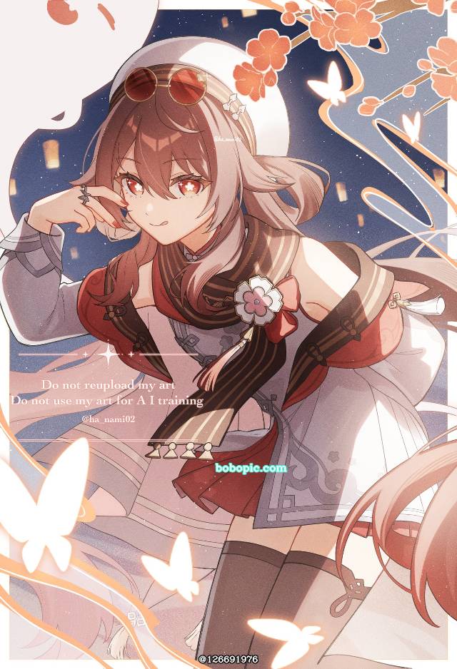 一张残雪中绽放的红色,高桥李依,原神,海灯祭,胡桃,宿雪桃红绘画图片