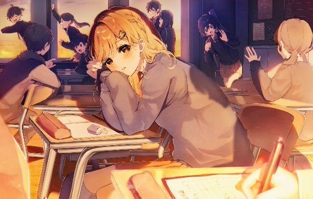 女高中生,小女孩图片
