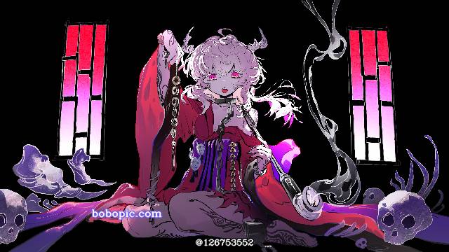 一张小女孩绘画图片
