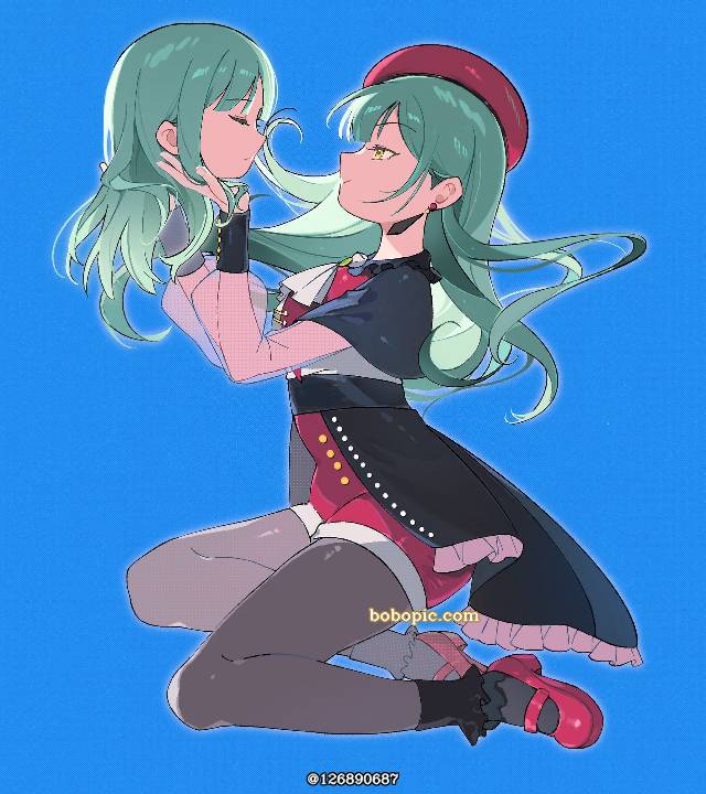 一张少女,小女孩,迪斯马斯克,玛丽珍鞋,若叶睦,黑丝绘画图片