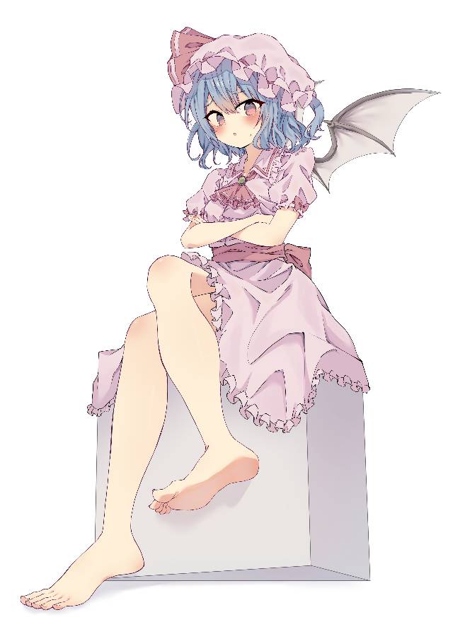 东方Project, 东方, 蕾米莉亚·斯卡蕾特, 赤脚, bare feet, 裸足脚底, Legs of Touhou girls