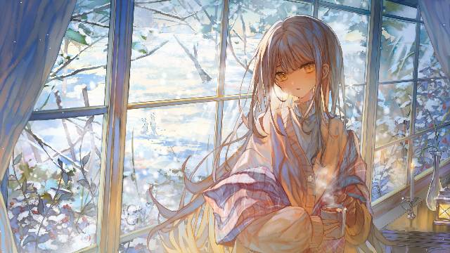 原创, 女孩子, winter, snow