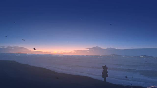 云,海,海滩,空,风景图片