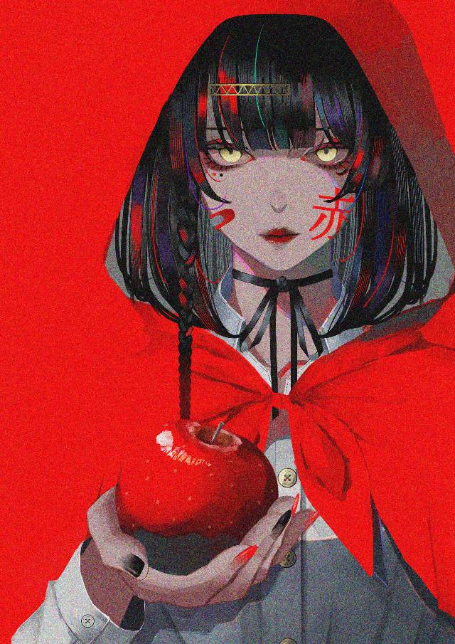 原创, 女孩子, 黑发, 小红帽