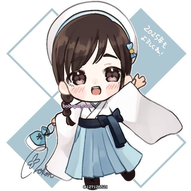 小女孩,花铗镜,虚拟YouTuber,虚拟主播,袴图片