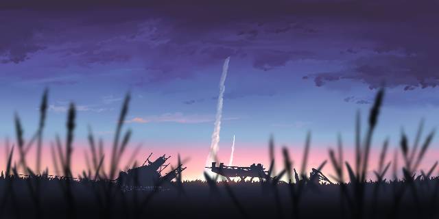 sky, 原创, 风景, background, 插画, 原创, 壁纸, 异世界, spaceship