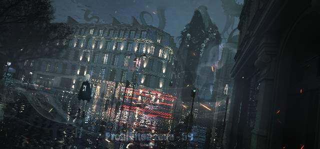 风景, background, scenery, 女孩子, reflection pool