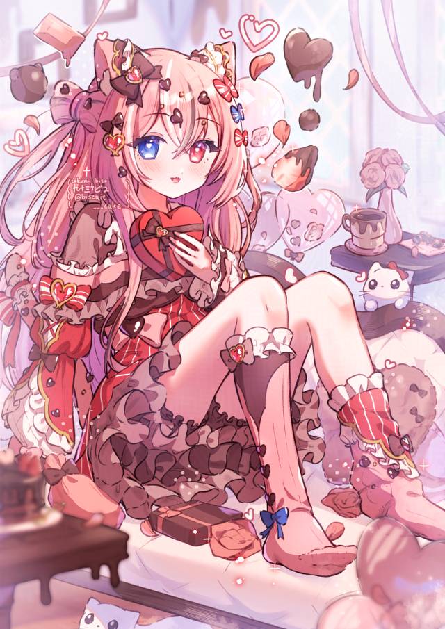 一张兽耳,小女孩绘画图片