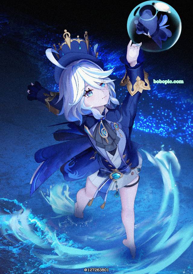 Genshin Impact, Fenina, 芙宁娜（原神）, 女孩子, 魅惑的大腿, 芙宁娜