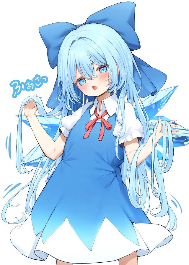 琪露诺, 东方Project, 东方长发化, long-haired Chirno