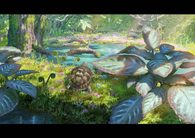 一张奇幻,风景,花,幻想的,植物绘画图片