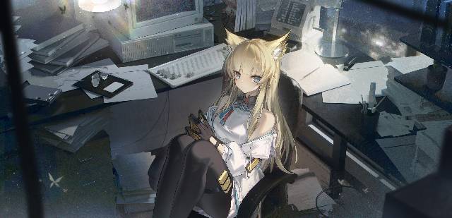 Arknights, young girl, 女孩子, Perlica, 明日方舟, 黑丝袜