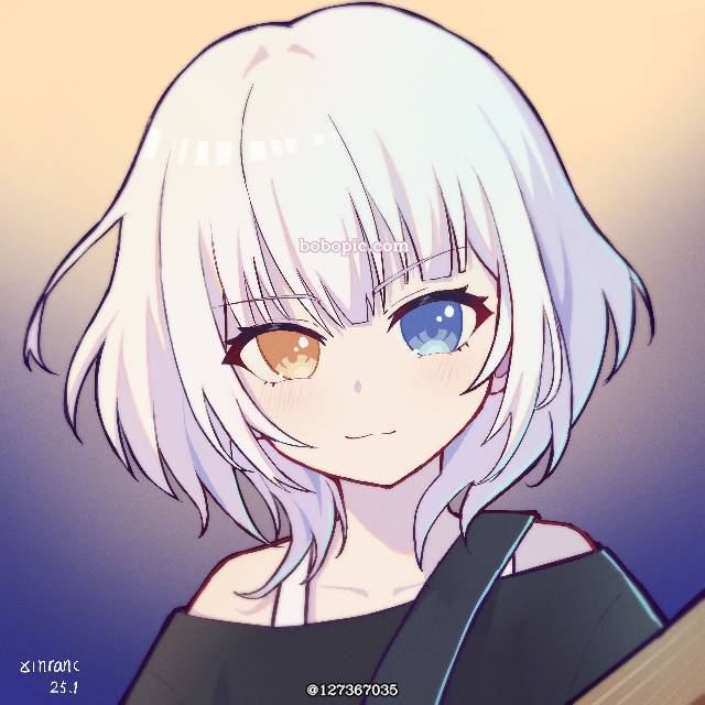 小女孩,异瞳,白发,要乐奈图片