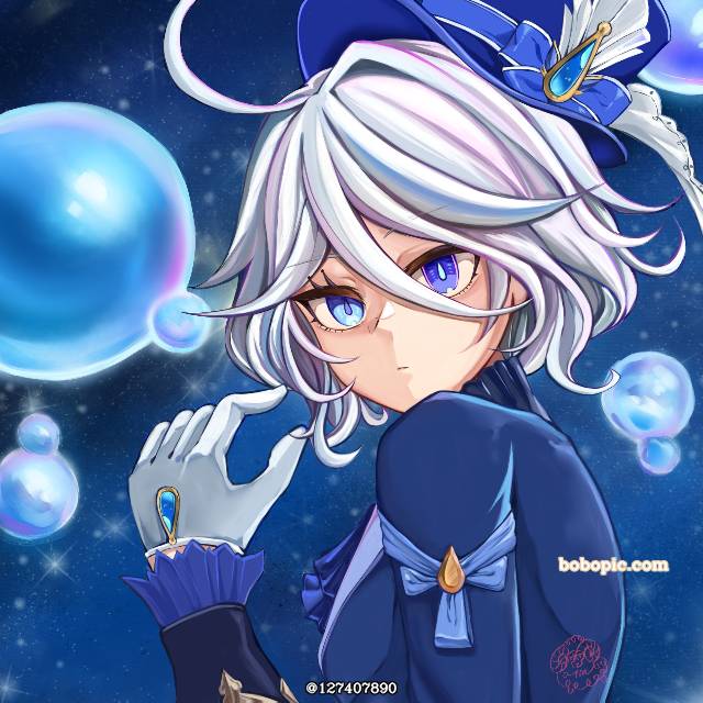 Genshin Impact, 芙宁娜, 芙宁娜（原神）, 女孩子, 芙卡洛斯, Fenina, 枫丹（原神）