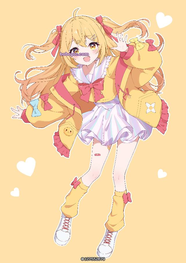 一张平胸,大腿,双马尾,少女,可爱,小女孩绘画图片
