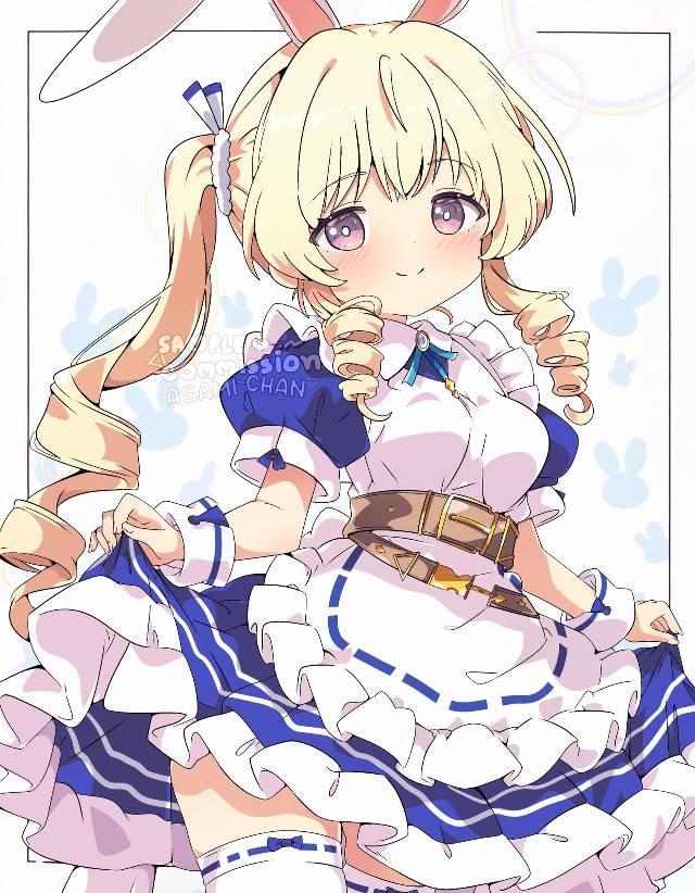 女孩子, blond, 金发, bunny, bunny ears, 爱丽丝梦游仙境