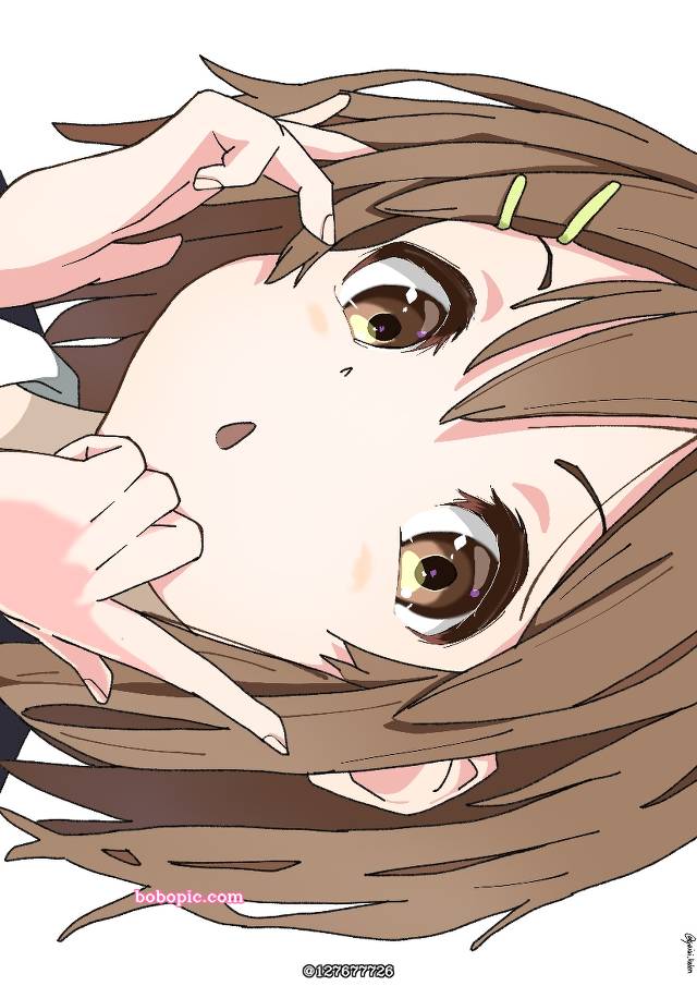 一张小女孩,平泽唯,轻音少女绘画图片