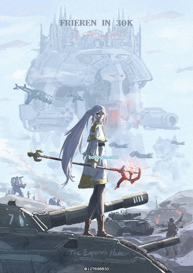一张小女孩,葬送的芙莉莲,芙莉莲,动画绘画图片