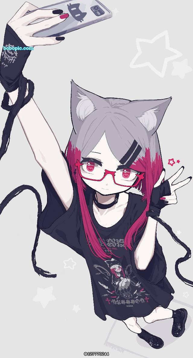 一张眼镜,小女孩,我家孩子绘画图片