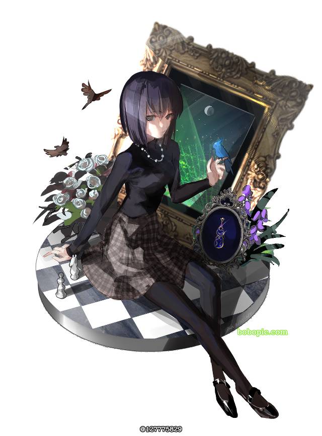 魔法使之夜, 久远寺有珠, picture frame, chess, turtleneck