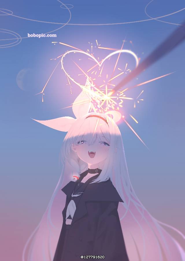 一张萝莉,蔚蓝档案,星奈,少女,小女孩绘画图片